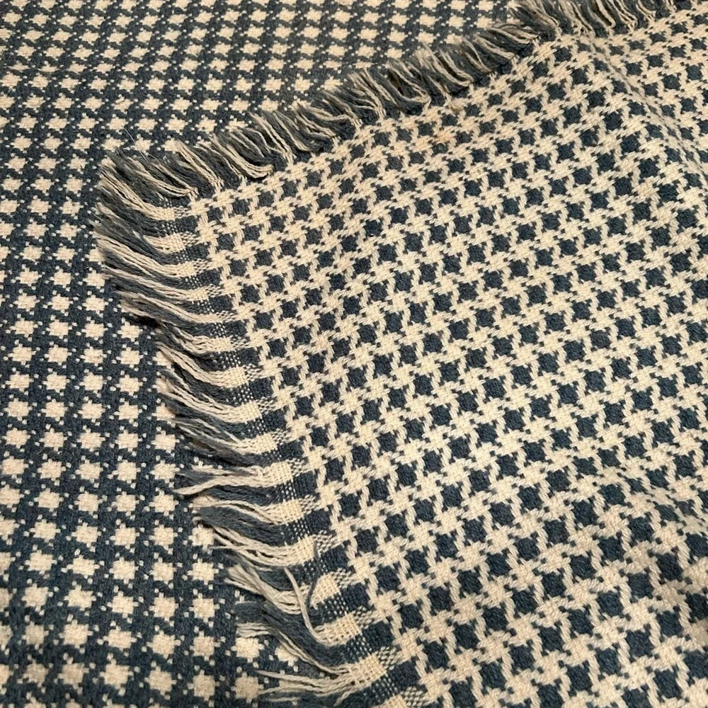 Vintage Bed Coverlet Throw Blanket